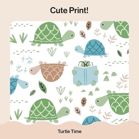 The Honest Company Clean Conscious Diapers for Sensitive Skin, Up to 100% Leakproof, Hypoallergenic, Fragrance Free, Turtle Time, Polybag, Size 1 (8-14 lbs), 35 Count in Kuwait