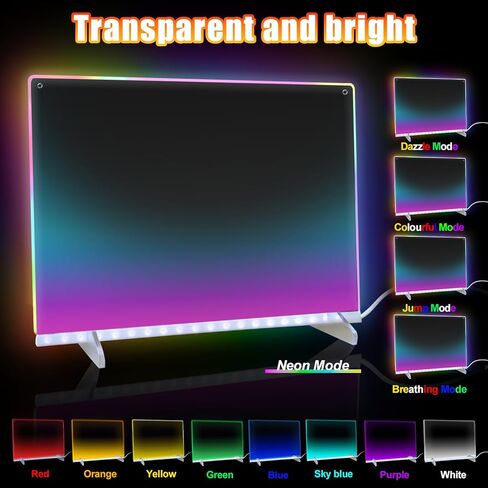 Led Note Board with Colors,Led Note Board with 7 Highlighters, Doodle Glow Drawing Board, Gift for Kids Ages 3+,Led Writing Board for Home/Office/Decor in Saudi Arabia