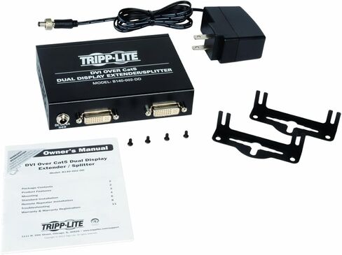 جهاز تريب لايت مزدوج العرض DVI عبر Cat5 / Cat6، جهاز إرسال 1920x1080 عند 60 هرتز (B140-002-DD) in Saudi Arabia