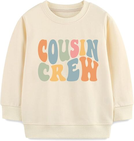 Cousin Crew Sweatshirt for Toddler Boys Girls Cousin Matching Outfits Shirt Fall Winter Vacation Tops 2-7Year in Saudi Arabia