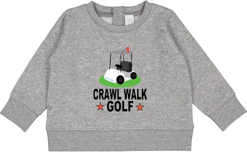 inktastic Crawl Walk Golf Future Golfer Baby Sweatshirt in Saudi Arabia