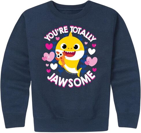 HYBRID APPAREL - Baby Shark - Valentine's Day - Toddler And Youth Crewneck Fleece Sweatshirt in Saudi Arabia