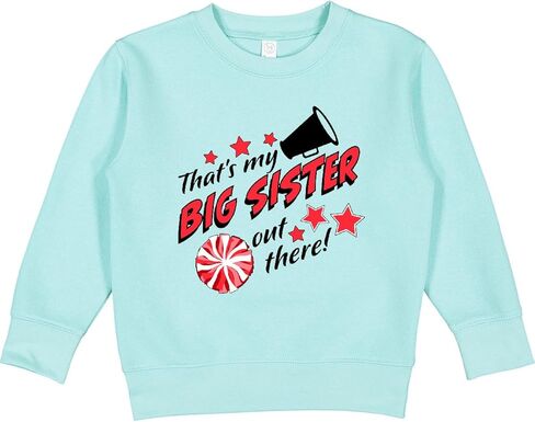 inktastic Thats My Big Sister Out There-Cheerleading Toddler Sweatshirt in Saudi Arabia