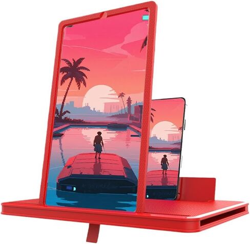 Mobile Phone Magnifier Screen, Foldable Smartphone Screen Magnifier,Portable 3D hd Mobile Phones Video Amplifier with Vertical,Horizontal Magnifying Display,for All Smartphones Watching Movie Videos in Saudi Arabia