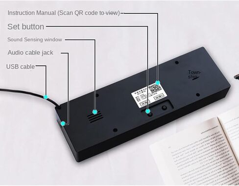 محلل طيف الصوت الرقمي RGB، وساعة موسيقى LED، وأضواء إيقاعية ملونة 1624 قطعة، مع 20 شاشة عرض ديناميكية و7 ألوان in Saudi Arabia
