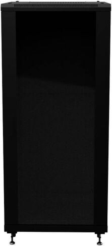 NavePoint 27U AV Rack Cabinet, 28 in Depth, Cold-Rolled Steel, Black in Saudi Arabia