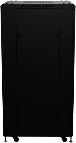 NavePoint 27U AV Rack Cabinet, 28 in Depth, Cold-Rolled Steel, Black in Saudi Arabia