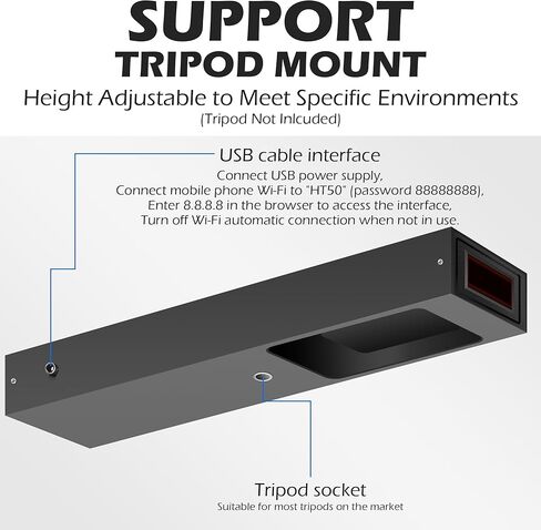 RQG Upgrade WiFi Chronograph, Precision Ballistic Chronograph for Rifle Shooting, Hunting Slingshot, Airsoft, Archery Bow, Paintball Acceleration Velocity Speed Chronograph, MPS/FPS & Joules Readings in Kuwait