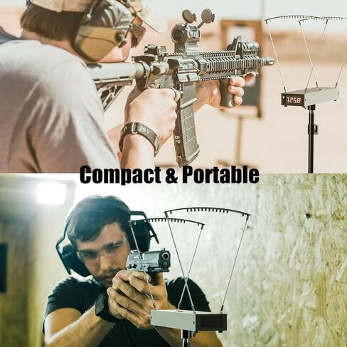 RQG Upgrade WiFi Chronograph, Precision Ballistic Chronograph for Rifle Shooting, Hunting Slingshot, Airsoft, Archery Bow, Paintball Acceleration Velocity Speed Chronograph, MPS/FPS & Joules Readings in Kuwait