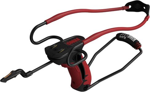 Barnett King Rat Slingshots, Cobra Slingshot with Stabilizer & Brace, Includes Magnum Power Bands, Practice Ammo, & Brushed Leather Pouch,Red/Black in Saudi Arabia