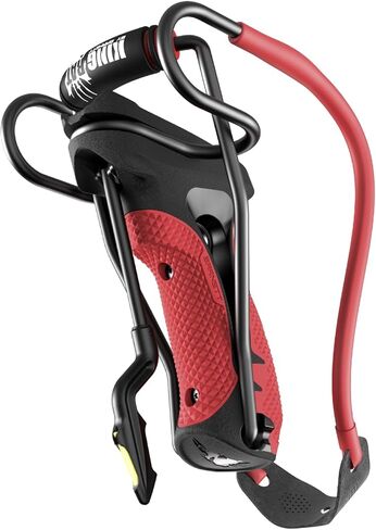 Barnett King Rat Slingshots, Cobra Slingshot with Stabilizer & Brace, Includes Magnum Power Bands, Practice Ammo, & Brushed Leather Pouch,Red/Black in Saudi Arabia