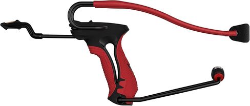 Barnett King Rat Slingshots, Cobra Slingshot with Stabilizer & Brace, Includes Magnum Power Bands, Practice Ammo, & Brushed Leather Pouch,Red/Black in Saudi Arabia