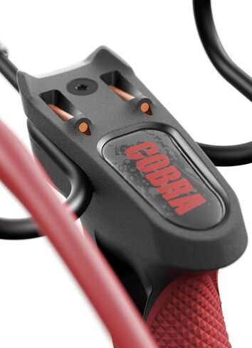 Barnett King Rat Slingshots, Cobra Slingshot with Stabilizer & Brace, Includes Magnum Power Bands, Practice Ammo, & Brushed Leather Pouch,Red/Black in Saudi Arabia