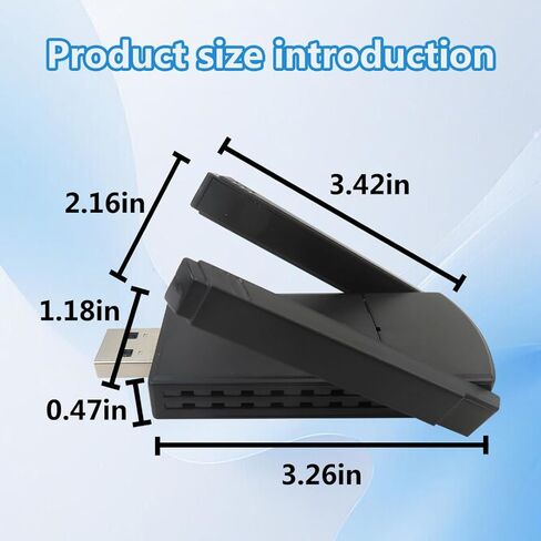 محول USB لاسلكي للكمبيوتر الشخصي - محول واي فاي مزدوج 1300 ميجابت في الثانية 5Dbi 5G/2.4G لأجهزة الكمبيوتر المكتبية والكمبيوتر المحمول Windows11/10/8/7/Vista/XP/Linux، محول لاسلكي لمحول شبكة الكمبيوتر المكتبي in Kuwait