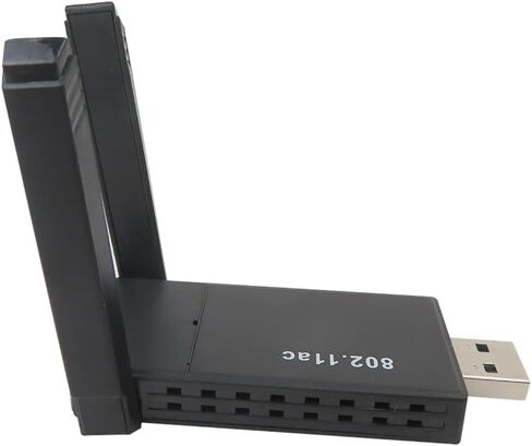 محول USB لاسلكي للكمبيوتر الشخصي - محول واي فاي مزدوج 1300 ميجابت في الثانية 5Dbi 5G/2.4G لأجهزة الكمبيوتر المكتبية والكمبيوتر المحمول Windows11/10/8/7/Vista/XP/Linux، محول لاسلكي لمحول شبكة الكمبيوتر المكتبي in Kuwait