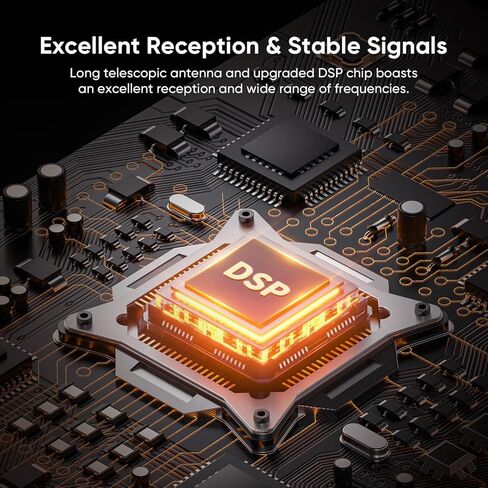 Portable Radio AM FM SW Bluetooth, Retro Radios Vintage Transistor with Best Sound, D Battery Operated/USB Rechargeable, Support TF Card/USB Playing in Kuwait