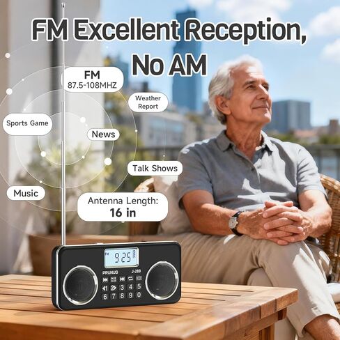 راديو FM رقمي صغير مع مكبر صوت بلوتوث، صوت جيد، تشغيل بطاقة TF/USB، مشغل Mp3 مع مكبر صوت، مقبس سماعة الرأس، راديو FM قابل لإعادة الشحن USB C، داخلي وخارجي، راديو بلوتوث (NO AM) in Saudi Arabia