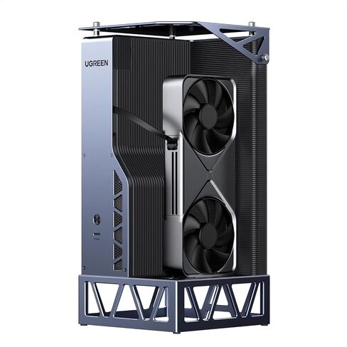 UGREEN NAS DXP6800 Pro 6-Bay Desktop NAS، حزمة تخزين متصلة بالشبكة (بدون قرص) مع قاعدة UGREEN LinkStation eGPU مع مصدر طاقة 850 واط، متوافق مع وحدات معالجة الرسومات مثل NVIDIA/AMD/Intel لأجهزة الكمبيوتر المحمولة/Han in Kuwait