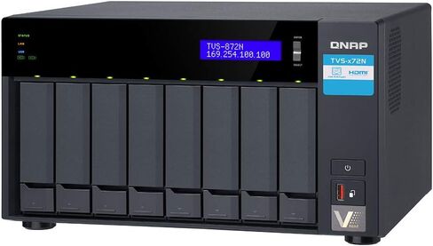 وحدة تخزين QNAP TVS-872N متعددة جيجابت NAS مع دعم iSCSI IP SAN، وحدة المعالجة المركزية Intel Quad Core 3.1 جيجا هرتز، ذاكرة الوصول العشوائي DDR4 سعة 32 جيجابايت، SSD 2 تيرابايت، محرك الأقراص الثابتة 32 تيرابايت، RAID، رسومات Intel in Saudi Arabia