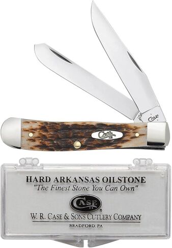 Case XX WR Pocket Knife Trapper Kentucky Bluegrass Jig Bone رقم الصنف 22760 - (6254 SS) - الطول مغلق: 4 1/8 بوصة in Kuwait