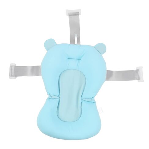 Baby Bath Seat Cushion Floating Safe Foldable Adjustable Infant Bath Supporter for Newborn Blue Bear, Supports Baby Body, Safety to Use, Easy to Clean, Odorless Material, Optimal (White Stars) in Saudi Arabia