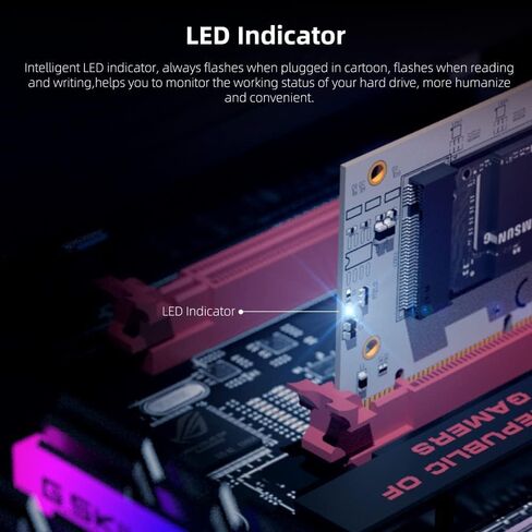 MAIWO NVMe PCIe 4.0 Adapter NVMe M.2 SSD to PCIe X4/X8/X16 Card M.2 to PCI-Express SSD Expansion Card Support 2230 2242 2260 2280 Max 4TB for Windows/Linux/Moc os in Saudi Arabia