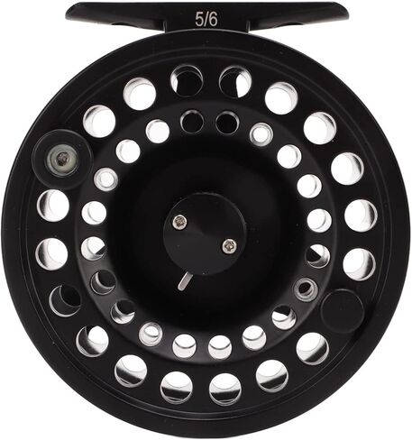 Fly Fishing Reel 5/6 Black Aluminium Alloy Large Arbor Left Right Hand Changed Saltwater Fly Reel for Sea Fishing Enthusiasts in Saudi Arabia