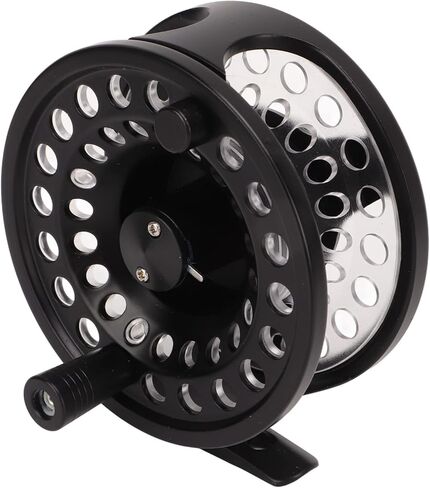Fly Fishing Reel 5/6 Black Aluminium Alloy Large Arbor Left Right Hand Changed Saltwater Fly Reel for Sea Fishing Enthusiasts in Saudi Arabia