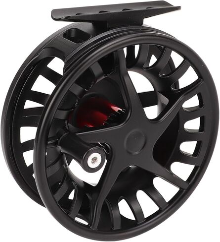 Fly Fishing Reel Black Aluminium Alloy Large Line Capacity Saltwater Fly Reel Left Right Hand Interchangeable for Saltwater Fishing in Saudi Arabia