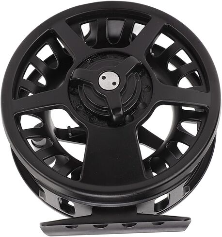 Fly Fishing Reel Black Aluminium Alloy Large Line Capacity Saltwater Fly Reel Left Right Hand Interchangeable for Saltwater Fishing in Saudi Arabia