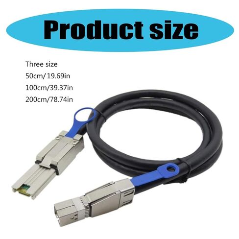 0.5m/1m/2m Mini SFF-8088 إلى SFF-8644 كابل خادم البيانات يداهم كابل خارجي لنقل البيانات بشكل آمن in Kuwait