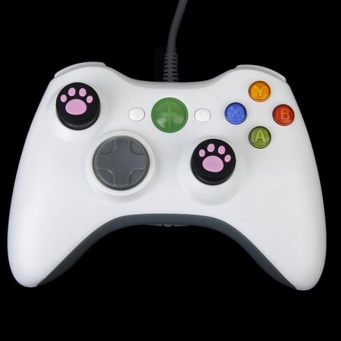 غطاء غطاء مقبض الإبهام من السيليكون عصا التحكم عصا التحكم لسوني PS3 PS4 PS2 Xbox One Xbox 360 Xbox One X S PS4 Pro Slim Cat Print (2 قطعة وردي) in Saudi Arabia
