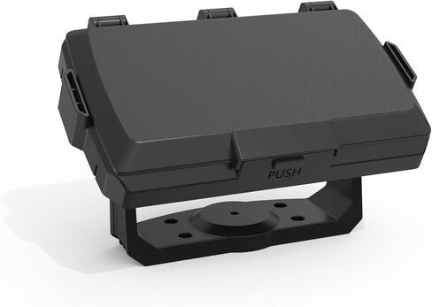 درع واقي من الشمس لـ Garmin Striker Vivid 5cv وGarmin Striker 5cv، غطاء شاشة حماية من الطقس قابل للطي ABS، ظل شاشة GPS البحرية (أسود) in Saudi Arabia
