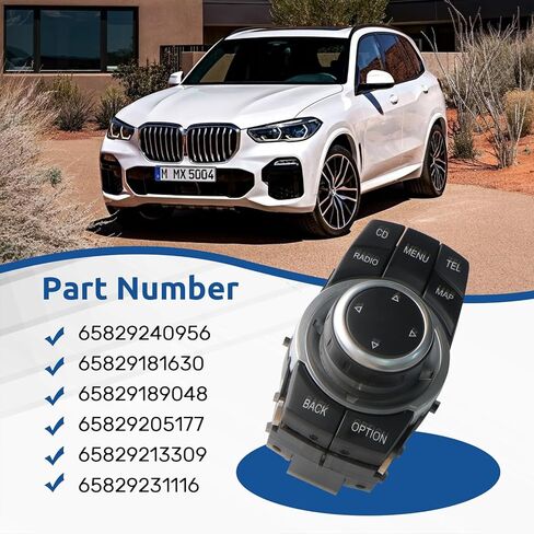 65829231116 4 دبوس وسائل الإعلام التبديل تحكم عصا التحكم لسيارات BMW 1 E82 3 E90 X1 E84 X5 E70 X6 E71 استبدال لاستبدال 923111601 9231116 01 9231116 01 in Kuwait