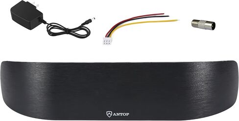 Amplified Indoor AM and FM Antenna with 50-Mile Range, Multi-Directional Reception with a 6ft coaxial Cable in Kuwait