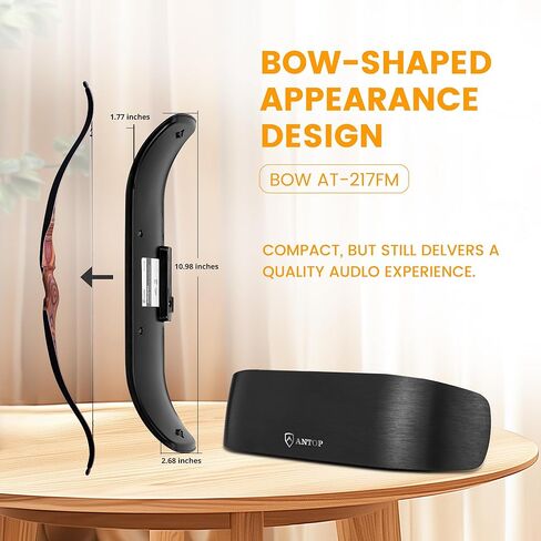 Amplified Indoor AM and FM Antenna with 50-Mile Range, Multi-Directional Reception with a 6ft coaxial Cable in Kuwait