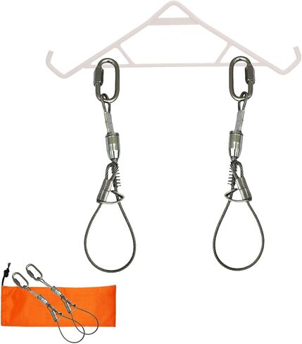 2 Pcs Wire Buckles Stainless Steel Deer footfor Deer Hunting Game Hanging Hoist Accessories Suspension Buckles for Quick Binding Skinning Processing Max to 1200 Lbs in Saudi Arabia
