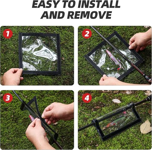 Fishing Lure Wraps 10 Pack – Clear PVC Hook Covers & Lure Covers for Fishing Rods – Durable Protects Hooks & Gear for Freshwater & Saltwater Fishing Gear in Saudi Arabia