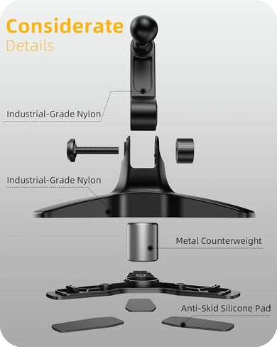 APPS2Car Cell Phone Stand for Desk Adjustable Desktop Phone Stand Thick Case Friendly Cellphone Holder Desk Heavy Duty Phone Cradle for Video Recording Office Home Compatible with 4.7-6.8" Smartphone in Saudi Arabia