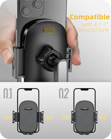 APPS2Car Cell Phone Stand for Desk Adjustable Desktop Phone Stand Thick Case Friendly Cellphone Holder Desk Heavy Duty Phone Cradle for Video Recording Office Home Compatible with 4.7-6.8" Smartphone in Saudi Arabia