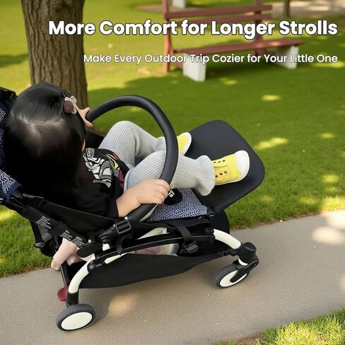 Stroller Leg Rest Footrest Compatible with Yoyo/YOYO2-8.3" Adjustable Foldable Detachable Extension Extender Accessories for Babyzen Infant Kids No Disassembly Travel-Friendly in Saudi Arabia