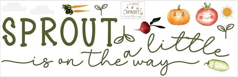لافتة جدارية لخلفية استحمام الطفل - ملصقات حائط لحفلات Little Sprout is On The Way، ملصقات خلفية على شكل قوس بالون، ديكور غرفة الحضانة بموضوع المزرعة، تكشف عن الجنس ديكورات حفلات أعياد الميلاد in Kuwait