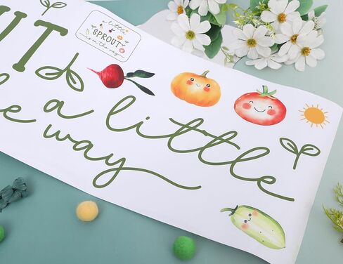 لافتة جدارية لخلفية استحمام الطفل - ملصقات حائط لحفلات Little Sprout is On The Way، ملصقات خلفية على شكل قوس بالون، ديكور غرفة الحضانة بموضوع المزرعة، تكشف عن الجنس ديكورات حفلات أعياد الميلاد in Kuwait