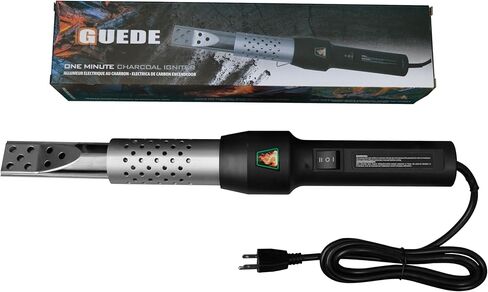 GUEDE One Minute Igniter Electro-Torch Fire Starter، كاتب الفحم الكهربائي ولاعة، مدخن الشواء، بداية الشواية، هواء ساخن للغاية مع منفاخ مدمج in Saudi Arabia