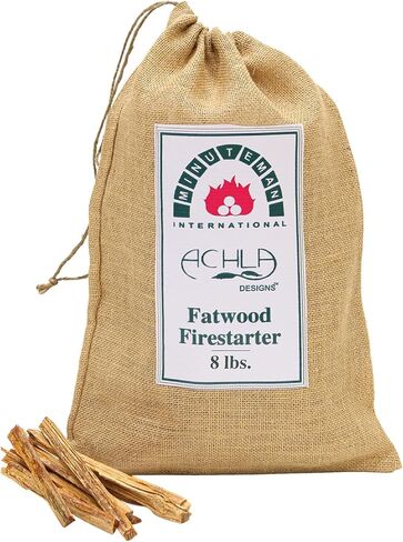 8 Lb Fatwood, Printed Burlap Bag in Saudi Arabia