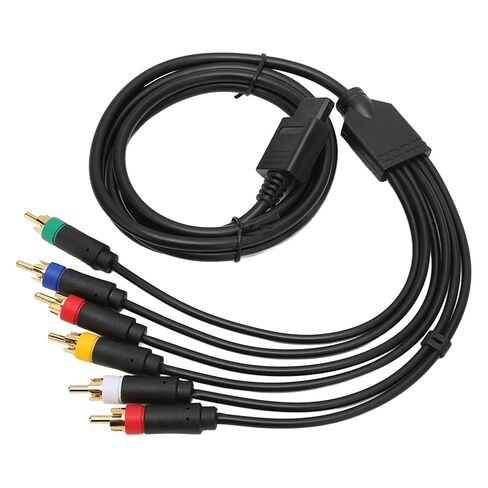 Dioche Component Cable RGB RGBS Multifunctional Composite Cable Cord High Flexibility Soft Stable Component AV with 4 BNC Heads Compatible with, N64, SFC, in Saudi Arabia
