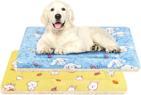 2 Pcs Self Warming Cat Bed, Self Heating Pet Mat for Cats & Dogs Soft Calming Cat Bed Mat Reflects Body Heat Warm Washable Pet Pad for Crates, Floors, Indoor, Outdoor (24×16 Inch) in Kuwait