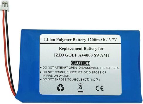 3.7V 1200mAH Replacement Battery for Izzo Golf A44000 Swami Golf GPS Navigator in Saudi Arabia