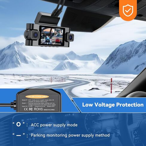 كابل الطاقة obd لكاميرا داش كام، obd إلى النوع c، كابل شاحن سلكي USB، مراقبة 24 ساعة ووضعين Acc مع زر التبديل وحماية الجهد المنخفض، 12-36 فولت إلى 5 فولت/3 أمبير in Kuwait