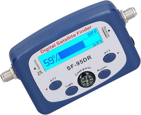 WALFRONT Portable Digital TV Satellite Finder, Built in Amplifier with LED Display and Electronic Buzzer, for Installation and Adjustment of Satellite Receiving Antennas, 950 2150MHz in Saudi Arabia